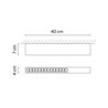 Vibia Offset High Efficiency Low Glare 40 cm - 1729 ceiling lamp
