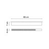 Vibia Offset High Efficiency Low Glare 65 cm - 1732 Deckenlampe
