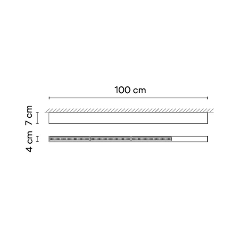 Vibia Offset High Comfort Diffuser 100 cm - 1735 plafondlamp