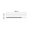 Vibia Offset High Efficiency Low Glare 100 cm - 1737 ceiling lamp
