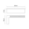 Vibia Offset High Comfort Diffuser 31 cm linke Version - 1740 Deckenlampe
