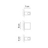 Vibia Offset Up&Down Surface Grazer 8 cm - 1770 wall lamp