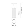 Vibia Array Ø 55 cm - 113 cm - 1820 Hängelampe