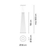 Vibia Array Ø 55 cm - 192 cm - 1860 Hängelampe