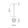 Vibia Dama Ø 49,5 cm - 3230 lampadaire