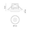 Vibia Circle Trim Medium Ø 7 cm - 3303 Einbauspot