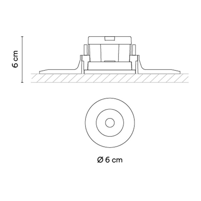 Vibia Circle Trimless Narrow Ø 6 cm - recessed spot