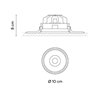 Vibia Circle Trimless Medium Ø 10 cm - 3333 recessed spot