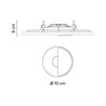 Vibia Circle Trimless Ø 10 cm - 3353 plafonnier
