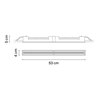 Vibia Line Trim 53 x 4 cm - 3510 Deckenlampe