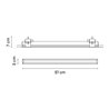 Vibia Line Trimless 51 x 3 cm Flat Diffuser - 3533 Deckenlampe