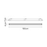Vibia Line Trim 103 x 4 cm Flat Diffuser - 3535 ceiling lamp
