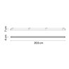Vibia Line Trim 203 x 4 cm Flat Diffuser - 3540 ceiling lamp