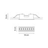 Vibia Line Trim 14 x 4 cm - 3550 Deckenlampe