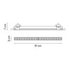 Vibia Line Trimless 51 x 3 cm - 3563 Deckenlampe