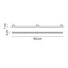 Vibia Line Trimless 102 x 3 cm - 3568 Deckenlampe