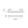 Vibia Line Wall Washer Trimless 26 x 3 cm - 3578 ceiling lamp