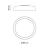 Vibia Bigger Ø 84 cm - 3905 Deckenlampe
