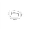 Vibia Break 48 x 38 cm - 4108 lampadaire extérieurs
