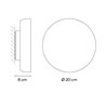 Vibia Dots outdoor 360° Surface Grazer Ø 20 cm - 4684 Wandlampe