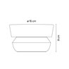 Vibia Dots outdoor 360° Surface Grazer Ø 15 x 9 cm - 4702 Wandlampe