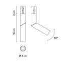 Vibia Bind Spotlight Ø 3 cm Medium - 6514 trackverlichting