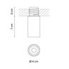 Vibia Bind solo Downlight Ø 4 cm x 7 cm Wide - 6668 Einbauspot