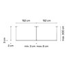 Vibia Sticks solo 304 x 2 x 3 cm - 7365 Hängelampe