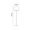 Vibia Knit Ø 45 x 178 cm - 7480 lampadaire