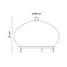Vibia Knit Ø 65 x 51 cm - 7492 lampadaire