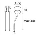 Modular Suspension kit 4m / 3x0.75 (2 cables) 
