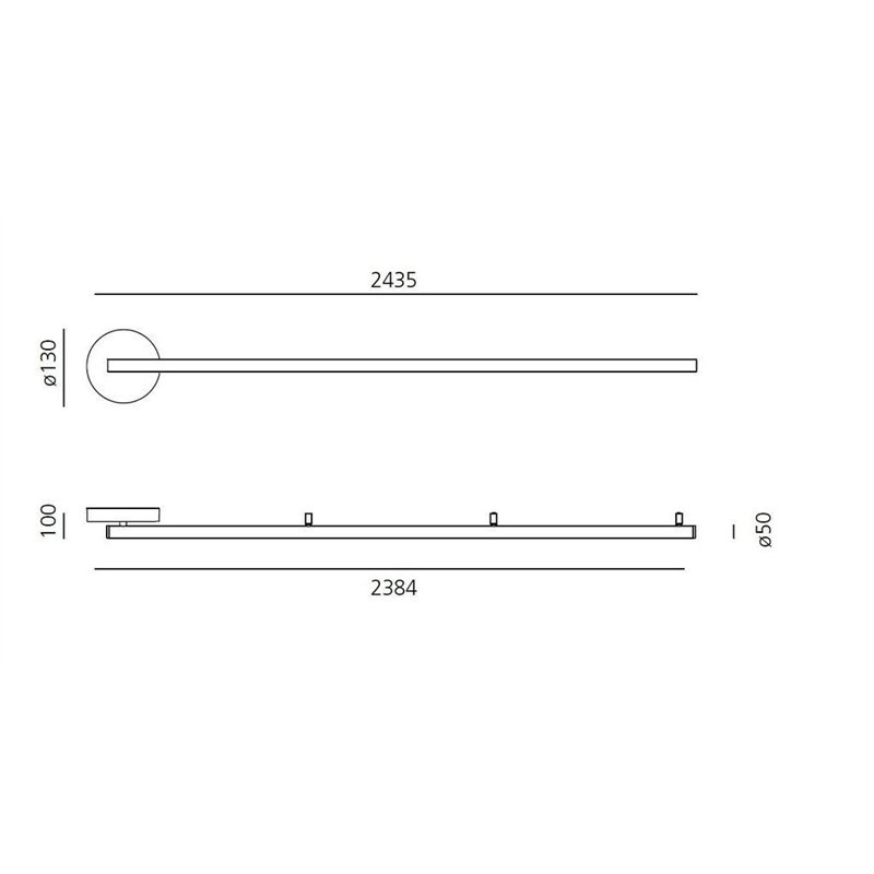 Artemide Alphabet Of Light Linear 240 Wandlamp / Plafondlamp