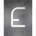 Artemide Alphabet Of Light Wandlamp "E" uppercase