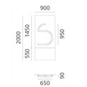 Artemide Alphabet Of Light Wandlamp "S" uppercase