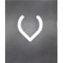 Artemide Alphabet Of Light Wandlamp "v" lowercase