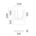 Artemide Alphabet Of Light Wandlamp "W" uppercase
