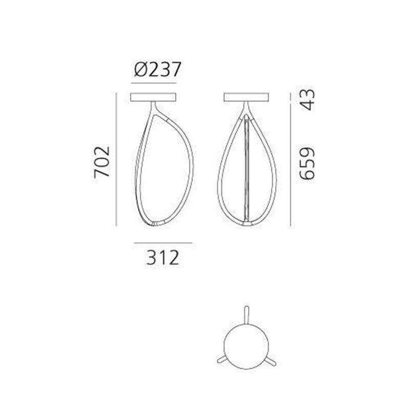 Artemide Arrival 70 Plafondlamp