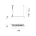 Artemide Calipso Linear SYSTEM 588mm Hanglamp