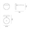Artemide Demetra Faretto without switch Wall lamp