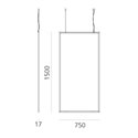 Artemide Discovery Space Rectangular RGBW Hanglamp