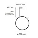 Artemide Discovery Vertical 70 TW Hanglamp