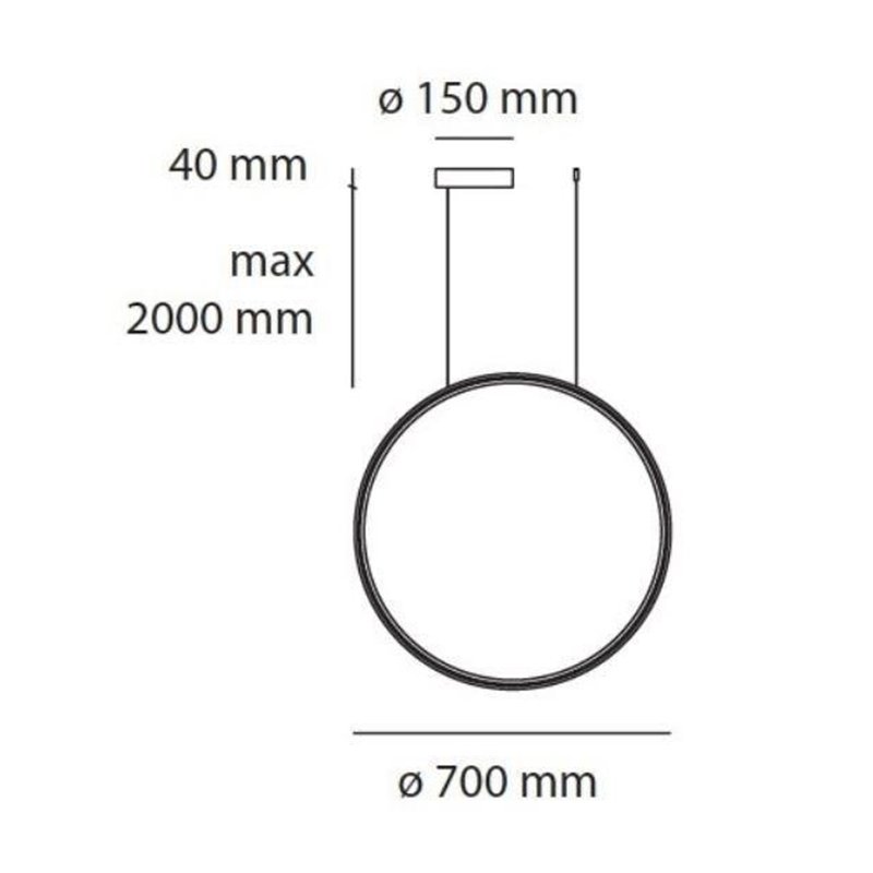 Artemide Discovery Vertical 70 TW Hanglamp