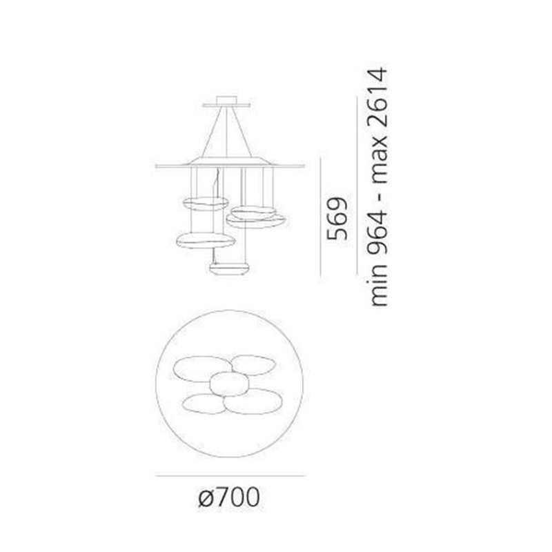 Artemide Mercury MINI Led suspended lamp