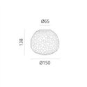 Artemide Meteorite 15 Wandlamp / Plafondlamp