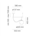 Artemide nh S1 22 Hanglamp
