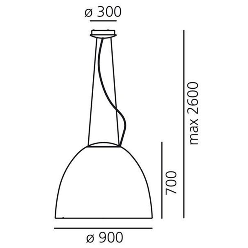Artemide Nur 1618 suspended lamp
