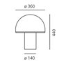 Artemide Onfale Grande Lampe de table