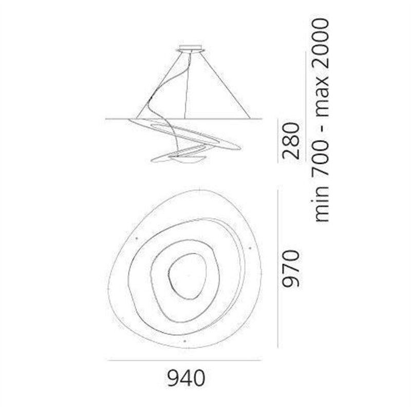 Artemide Pirce suspended lamp