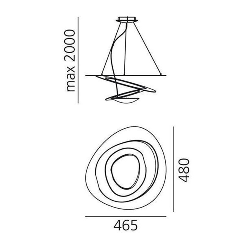 Artemide Pirce Micro Led Hanglamp