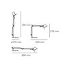 Artemide Tolomeo Micro Body lamp + Base
